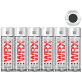 6X WRX Matt Black Spray Paint 400ml Spray Paint